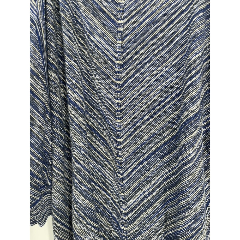 White‎ House Black Market Cold Shoulder Striped V Neck Sweater Top Womens XS - Picture 7 of 8